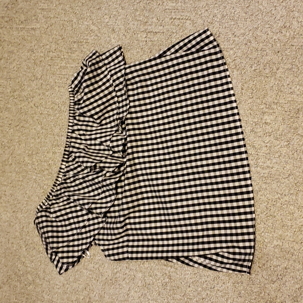 Blouse off the shoulder large Halogen 72% Cotton 25% Nylon 3% Spandex blend...